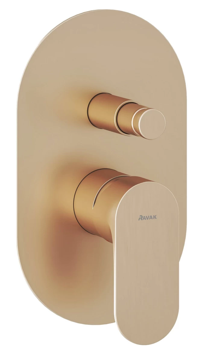 Potinkinis vonios/dušo maišytuvas Ravak Eleganta, aukso, X070372
