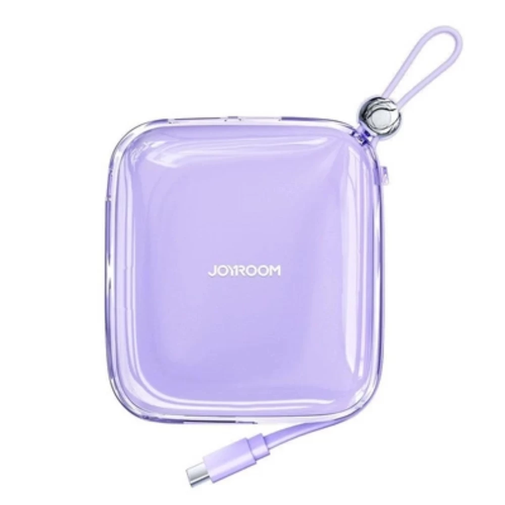 powerbank 10000 Mah Jr-l005 Su iphone Lightning Laidu Ir Usb-a Jungtimi, Violetinės Spalvos