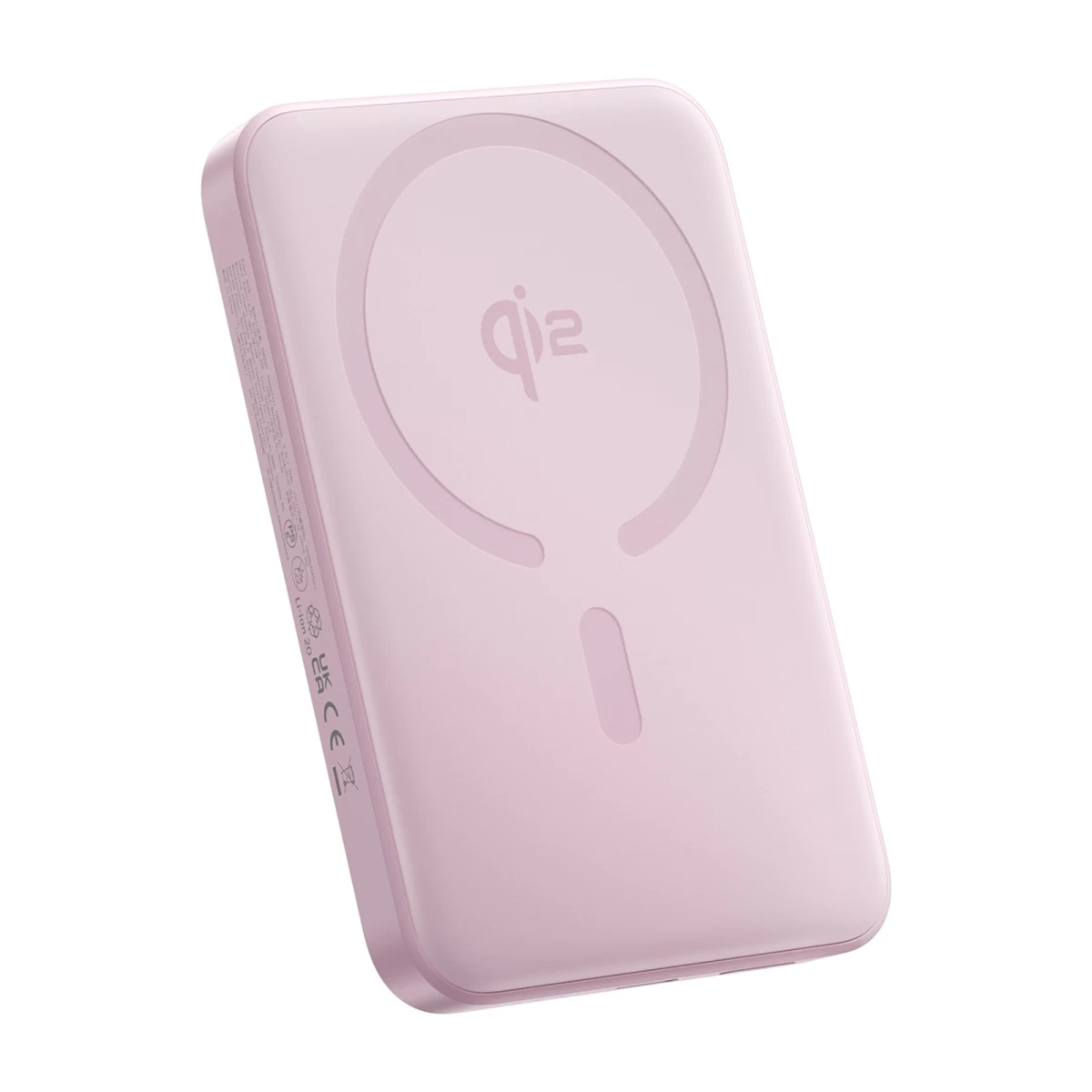 powerbank 10000mah 22,5w enerfill Fm12 Qi2 Magsafe Su Usb-c Kabeliu 20v 3a 30cm - Rožinis