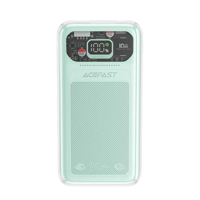 Powerbank 10000mah Sparkling Series Greito įkrovimo 30w žalias