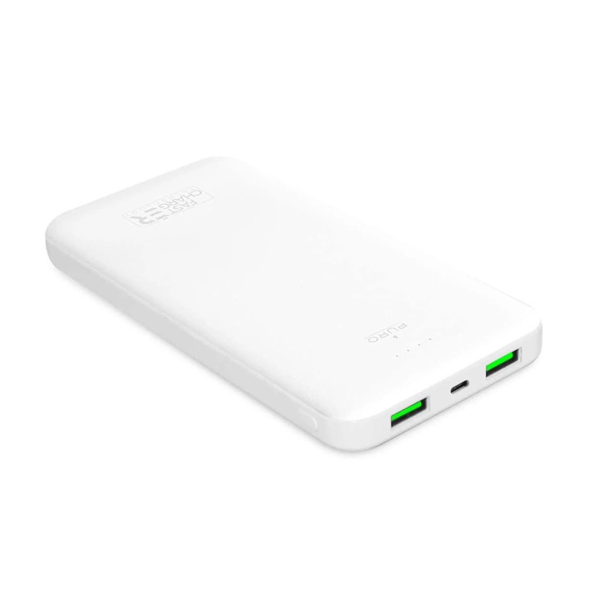 Powerbank 10000mah Usb-a Usb-c 12w - Baltas
