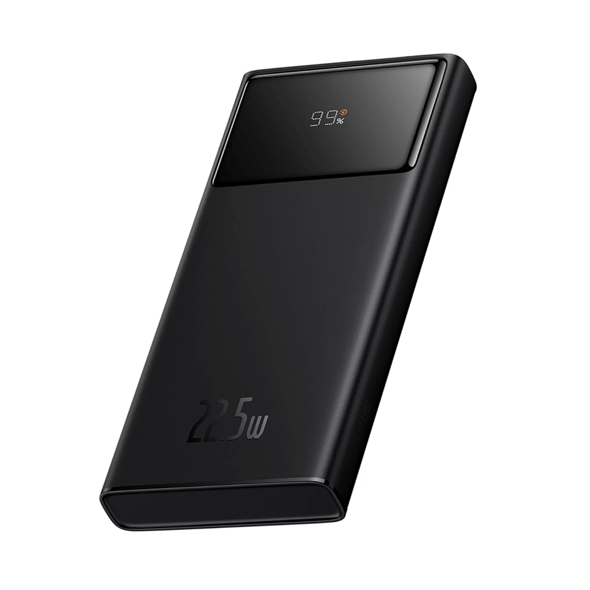 Powerbank 10000mah Usb-a Usb-c Su Ekrano Kabeliu 22,5w - Juodas