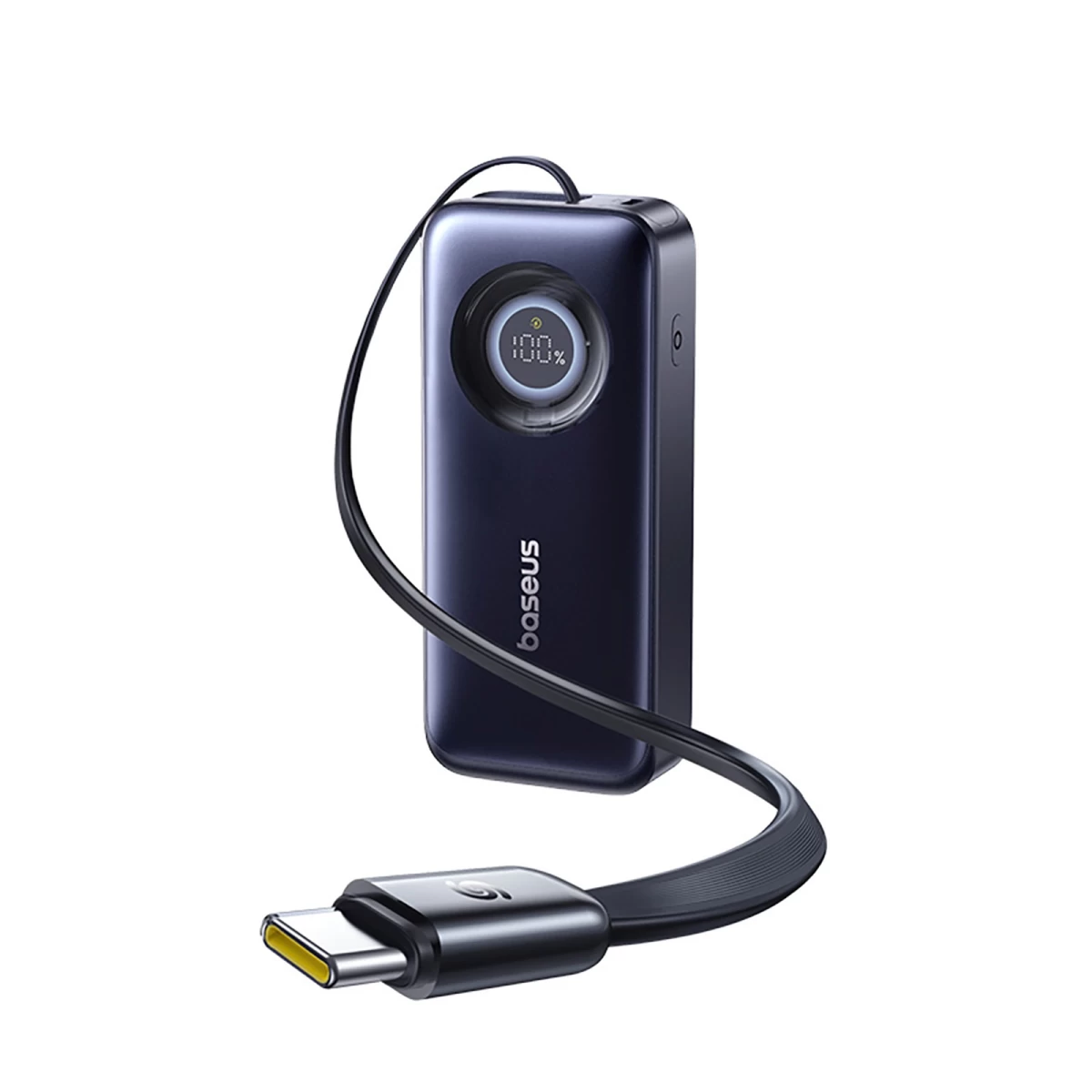 Powerbank 20000 Mah 67 W Su Ištraukiamu Usb-c Kabeliu - Juodas