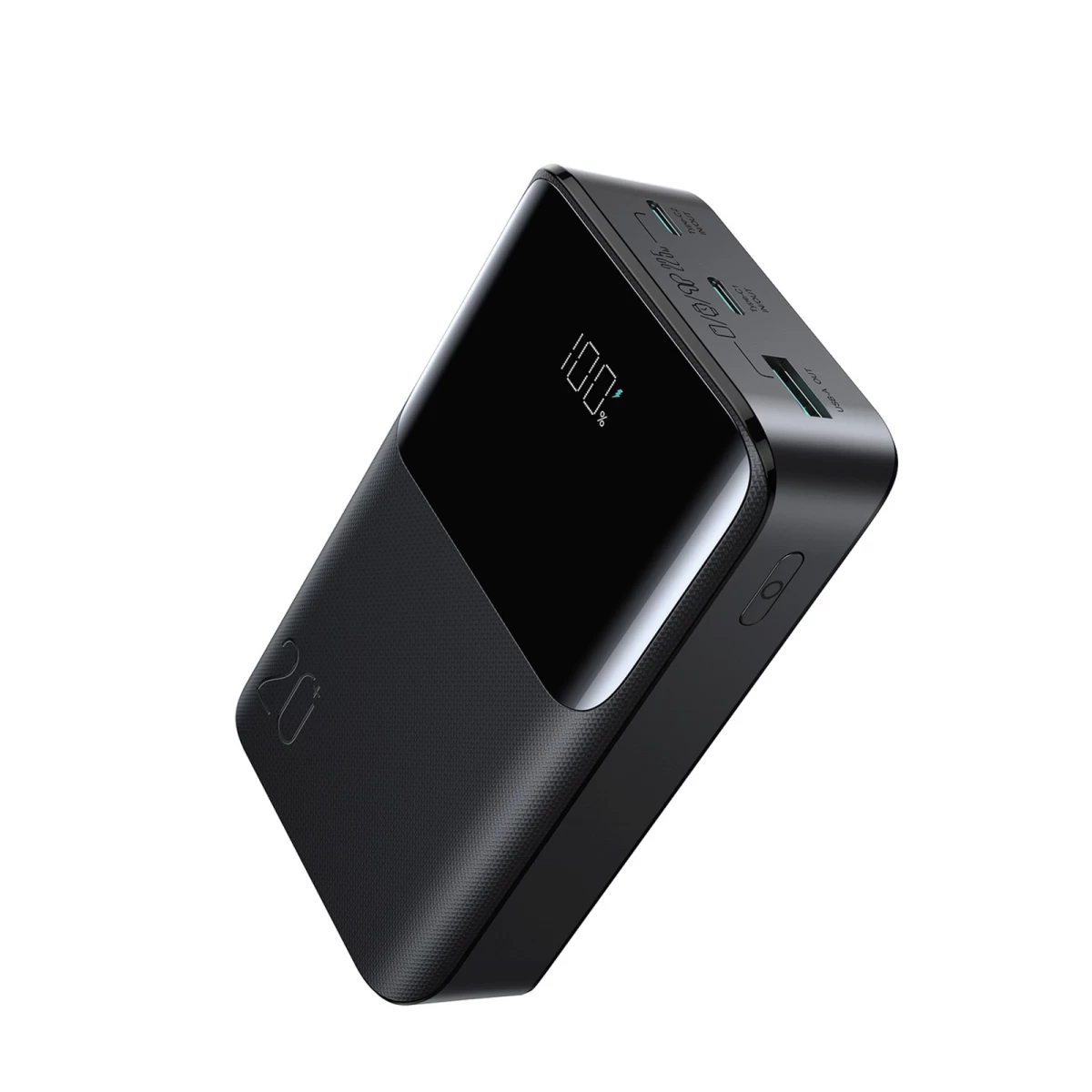 Powerbank 20000mah 22,5w Usb-a Usb-c Su Ekranu Jr-qp192 Mini - Juodas