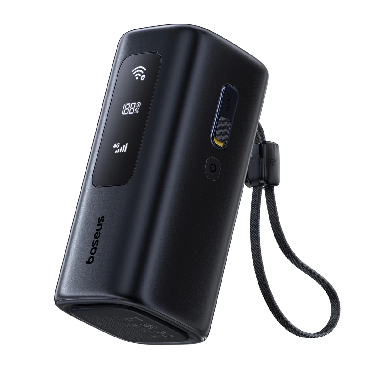 Powerbank 20000mah Usb-a Usb-c Su wi-fi 67w - Juodas