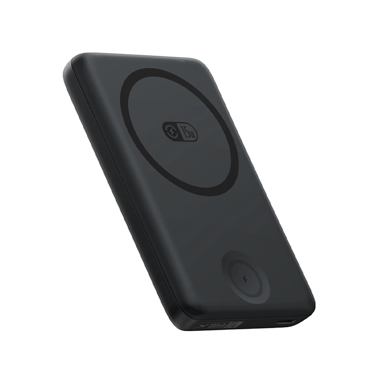 powerbank 2in1 10000 Mah Usb-c, Skirtas iphone, apple Watch Magsafe, 27 W Su Usb-c Kabeliu - Juodas