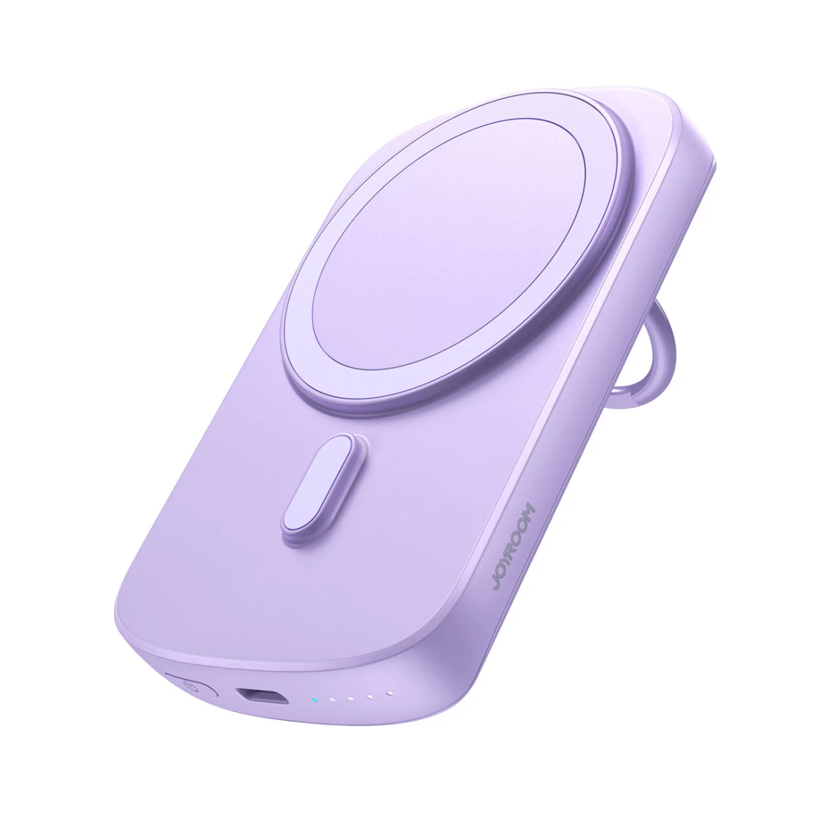 Powerbank 6000 Mah Belaidis Su 20 W Indukciniu įkrovikliu Magsafe Violetinės Spalvos