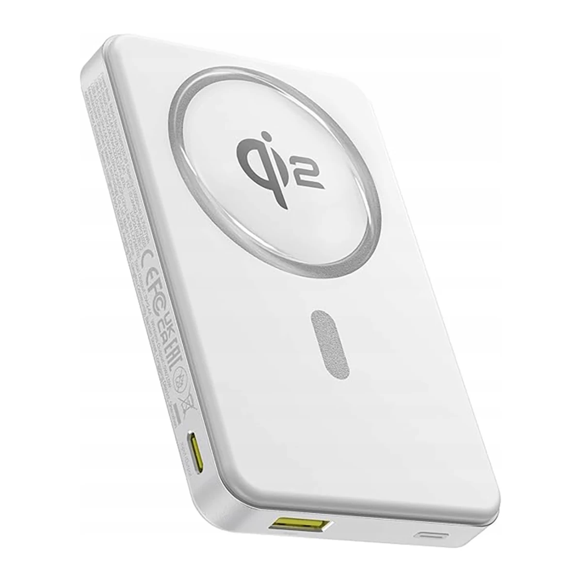 powerbank Airpow Ii 10000mah Qi2 Magsafe 22,5w Su Usb-c Kabeliu 20v 3a 30cm - Balta