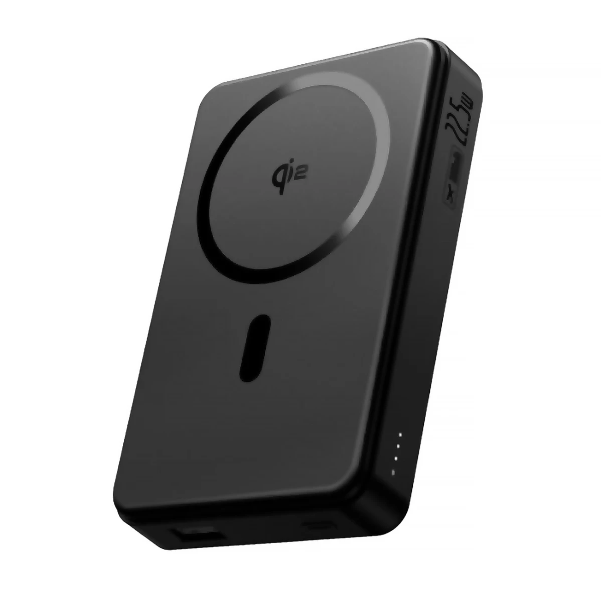 powerbank Airpow Ii 10000mah Qi2 Magsafe 22,5w Su Usb-c Kabeliu 20v 3a 30cm - Juodas