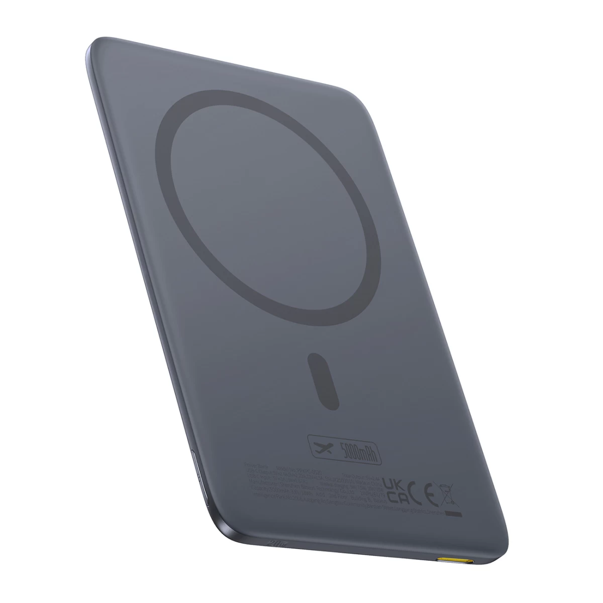 powerbank Itin Plonas 5000 Mah 20w Magsafe Su Usb-c Kabeliu 60w 30 Cm - Pilkas