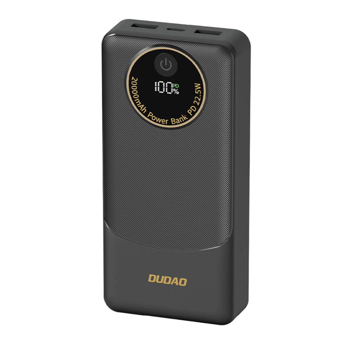 Powerbank K12pro 20000mah 22,5w Pd Usb-a Usb-c - Juodas