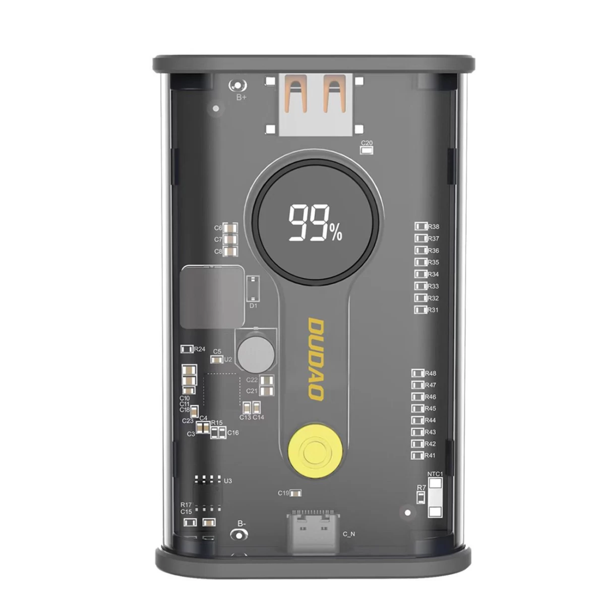 Powerbank K16 10000mah Usb-c Usb-a 22,5w Pd Juodas