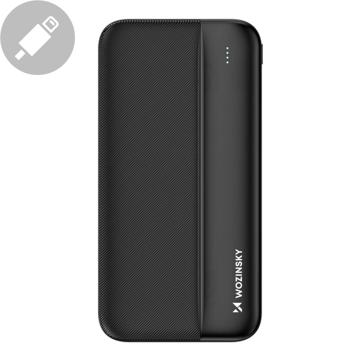 Powerbank Li-po 10000mah 2xusb Juodas
