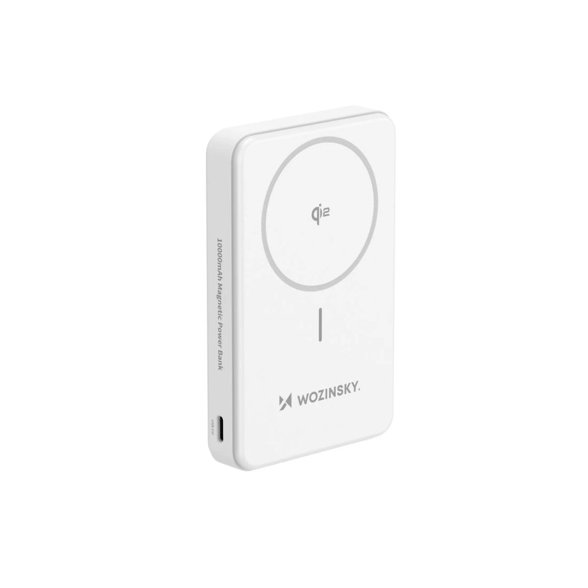 powerbank Qi2 Magnetinis 10000 Mah Su Usb-a Usb-c Laikikliu 22,5 W Pd - Baltas