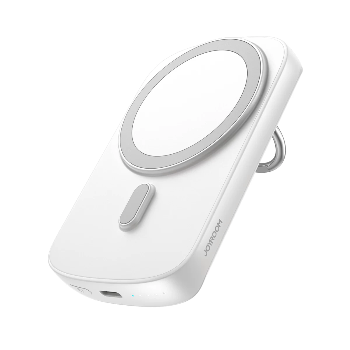 Powerbank Su Indukcinio įkrovimo žiedu Ir Laikikliu Iki6000mah 20w Baltas