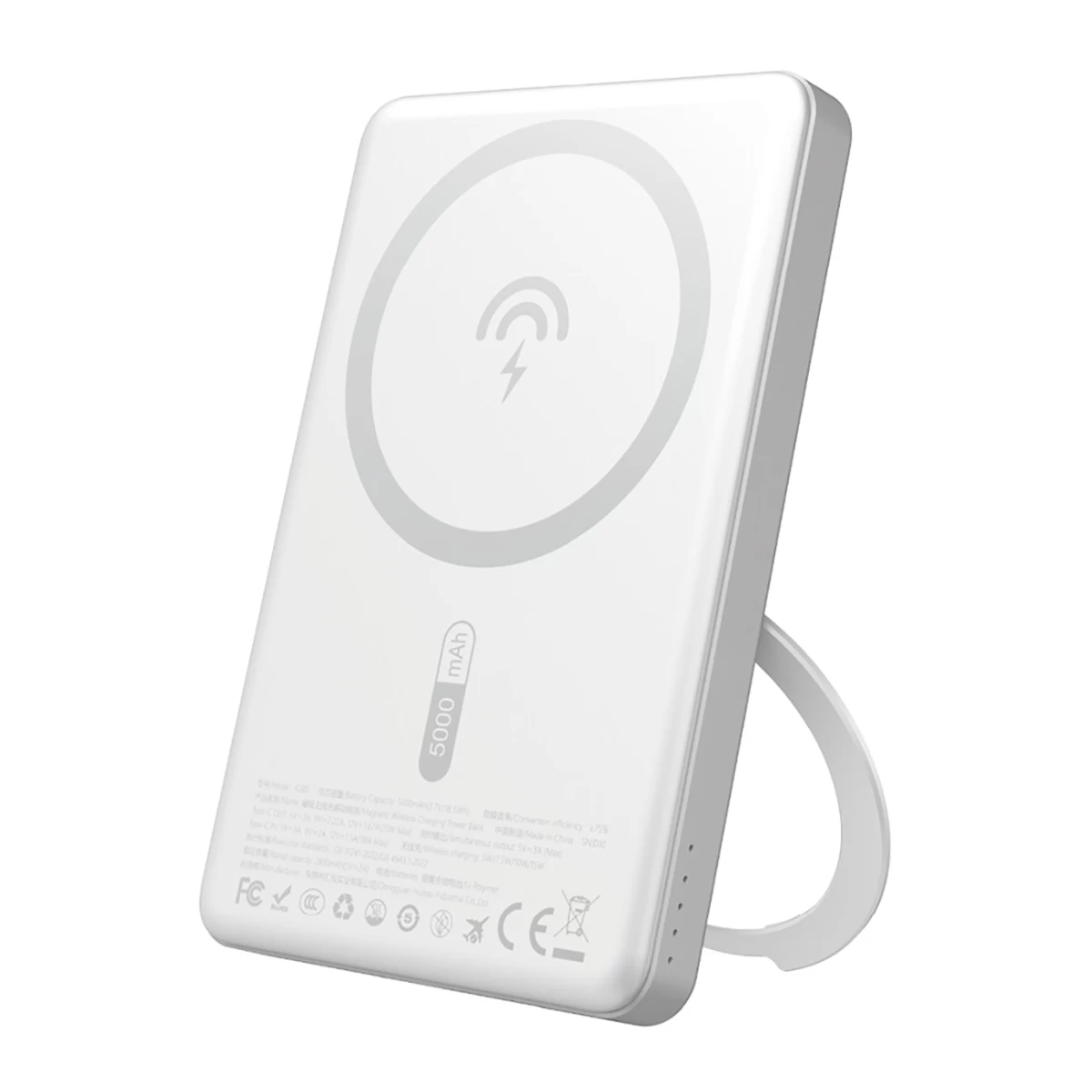 Powerbank Su magsafe Ir Laikikliu 20w Pd 5000mah - Sidabrinis