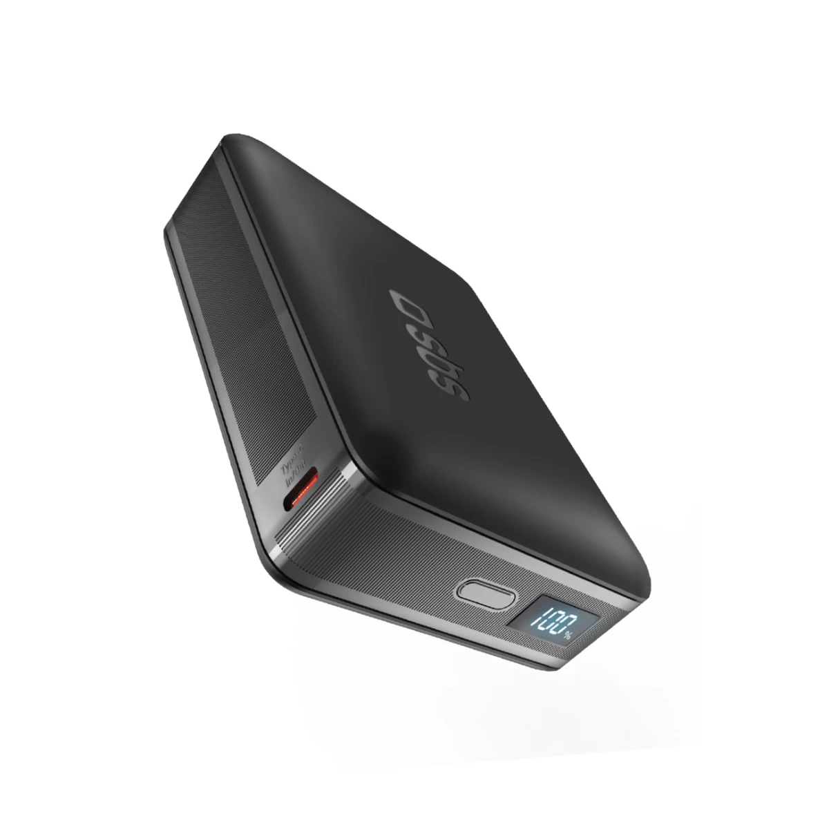 Powerbankas Su Lcd Ekranu 10000mah Usb-c 30w - Juodas