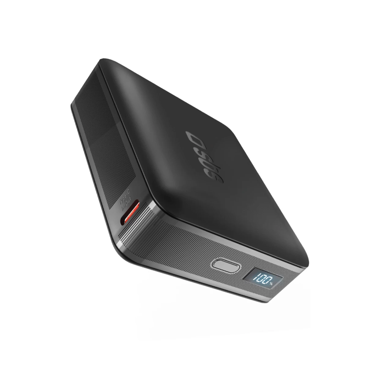 Powerbankas Su Lcd Ekranu 20000 Mah Usb-c 65w - Juodas