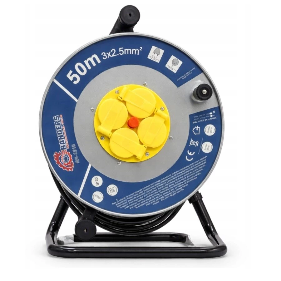 Prailgintojas su rite 50m 4 lizdai Rangerz, RS-1510