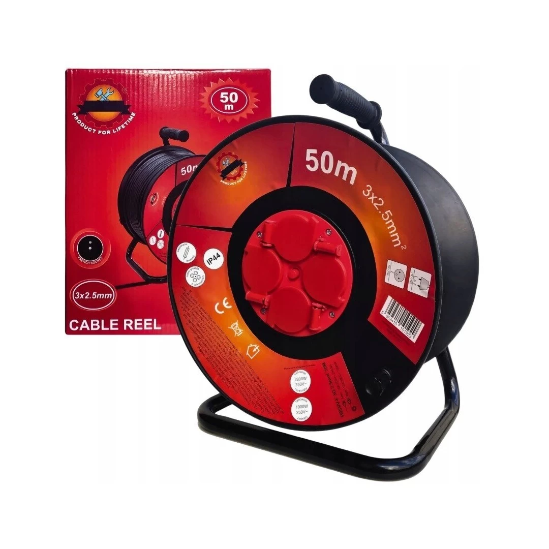 Prailgintuvas su rite 50m 4 lizdai MEISTER TOOLS, SR-209
