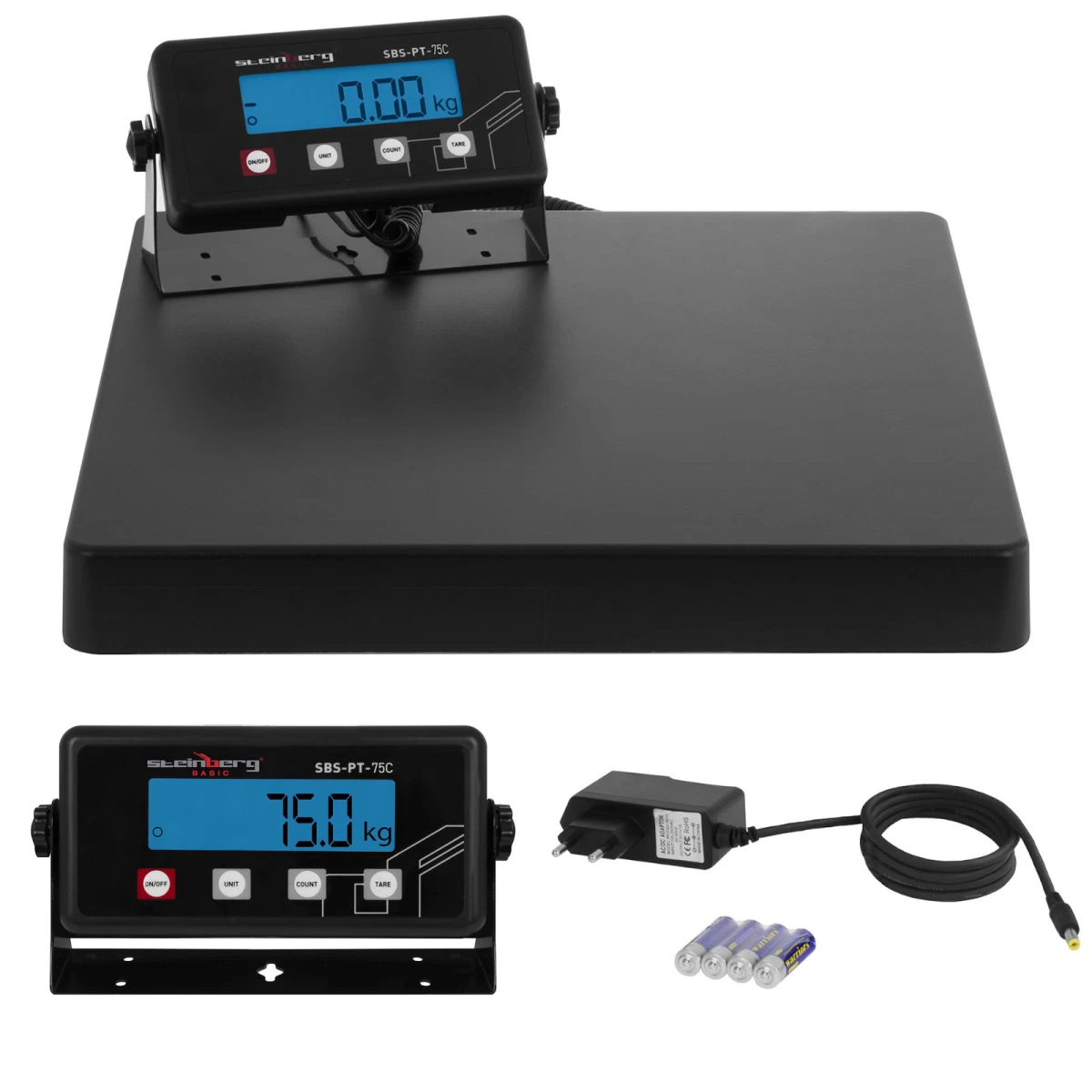 Pramoninės Pašto Siuntų Svarstyklės 75 Kg / 10 G Led Steinberg Systems Sbs-pt-75c Pramoninės Pašto Siuntų Svarstyklės 75 Kg / 10 G Led Steinberg Systems Sbs-pt-75c