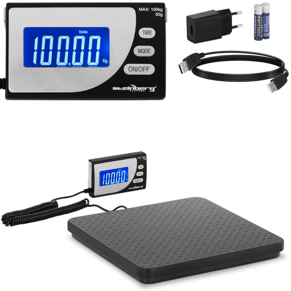 Pramoninės Siuntų Svarstyklės Iki 100 Kg / 0,1 G Lcd Usb Pramoninės Siuntų Svarstyklės Iki 100 Kg / 0,1 G Lcd Usb