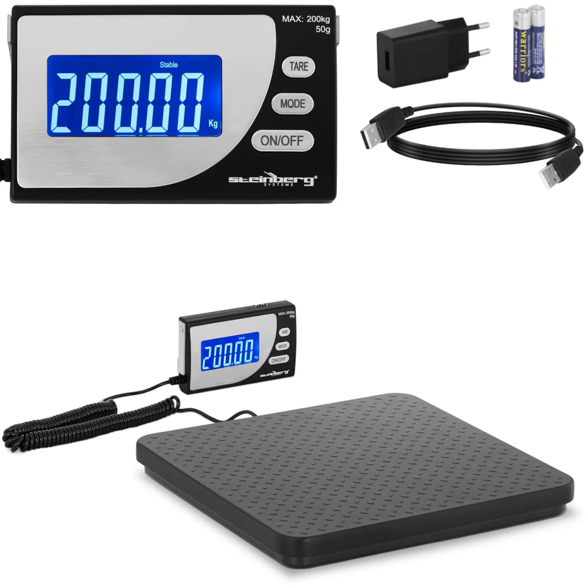Pramoninės Siuntų Svarstyklės Iki 200 Kg / 50 G Lcd Usb Pramoninės Siuntų Svarstyklės Iki 200 Kg / 50 G Lcd Usb