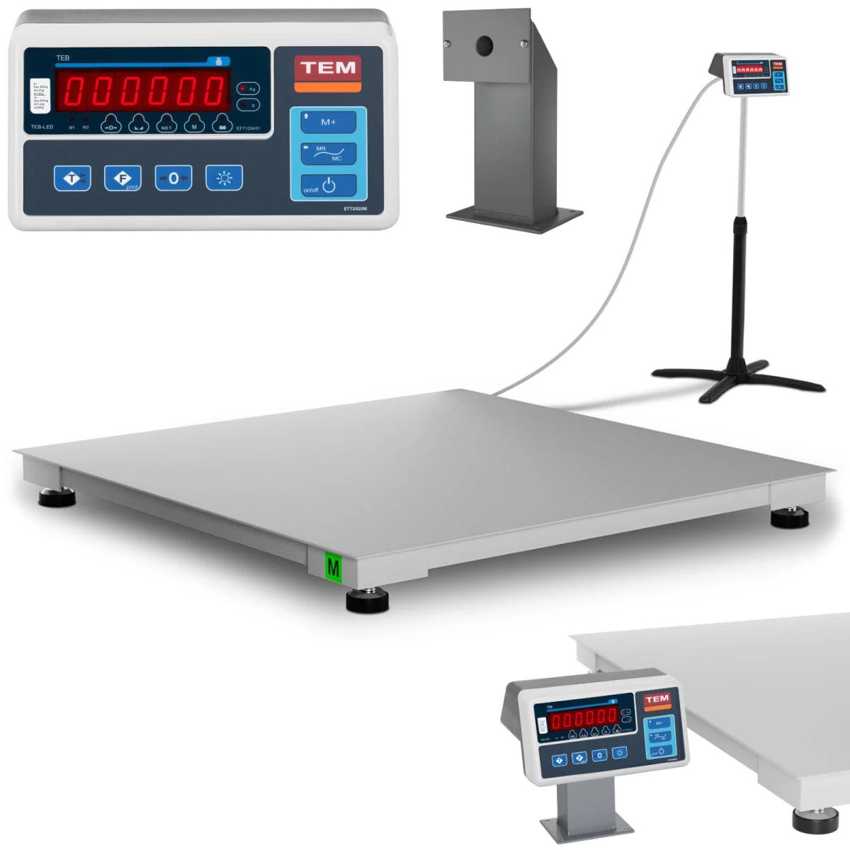 Pramoninių Platforminių Svarstyklių Sąsaja Rs232 1500 Kg / 500 G Led M Legalizacija Pramoninių Platforminių Svarstyklių Sąsaja Rs232 1500 Kg / 500 G Led M Legalizacija