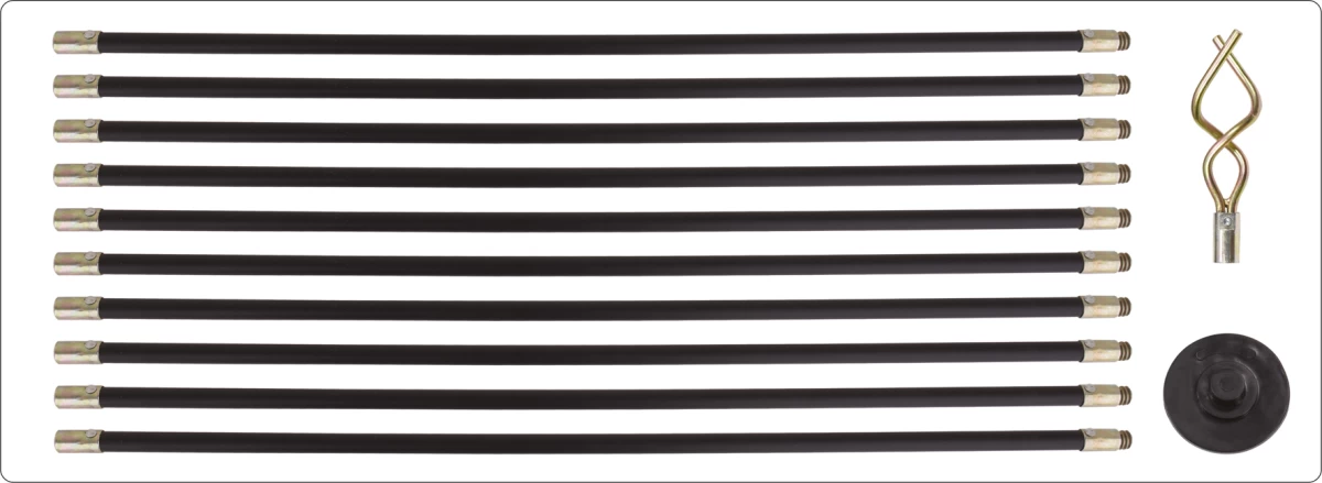 Pramušimo štangų/strypų rinkinys kanalizacijos valymui | elastinės | 10X92 cm | 12 vnt. (YT-24980) Pramušimo štangų/strypų rinkinys kanalizacijos valymui | elastinės | 10X92 cm | 12 vnt. (YT-24980)