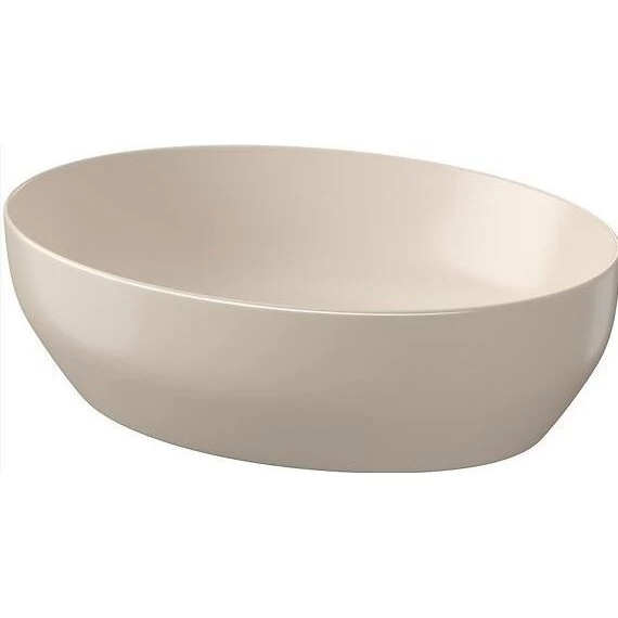 Praustuvas CERSANIT Larga Ellipse, 50x38cm kreminė sp.