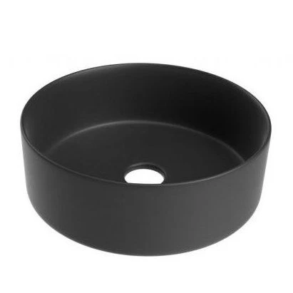 Praustuvas Kame Tondo Round 35 cm, juodas matinis, WB353512MB