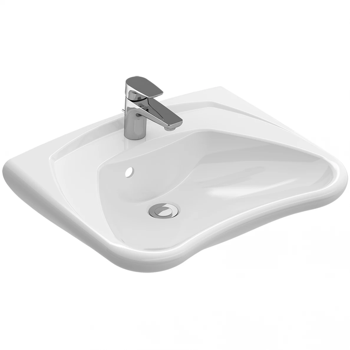 Praustuvas neįgaliesiems Villeroy &amp; Boch O. Novo Vita 60cm, 711963R1