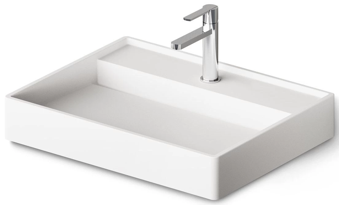 Praustuvas Paa Infinity 600 SilkSTONE® 60x47 cm, balta matinė, IINFSM/00