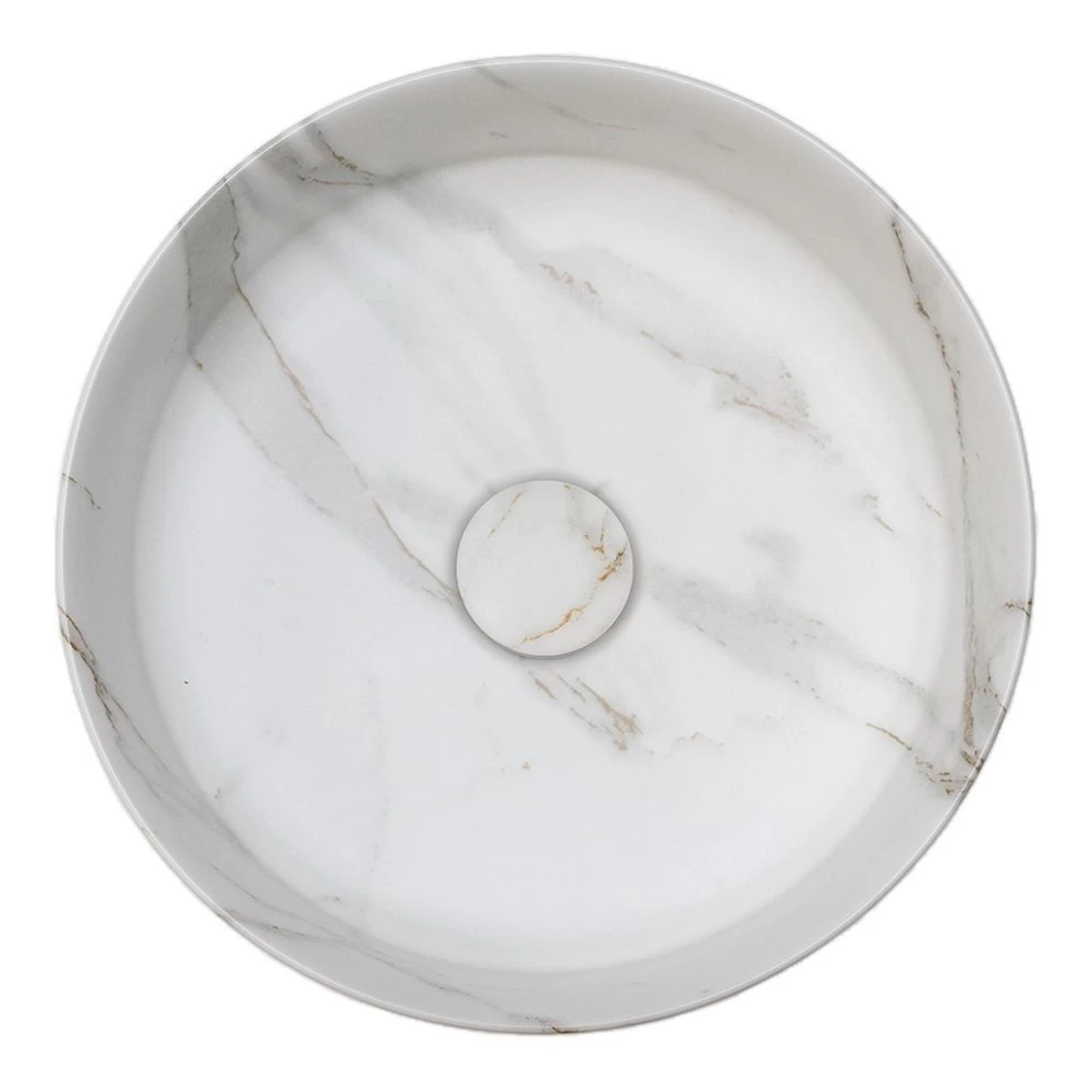 Praustuvas RIHO Marmic Round 34,6x11,4 baltas matinis W031002M00