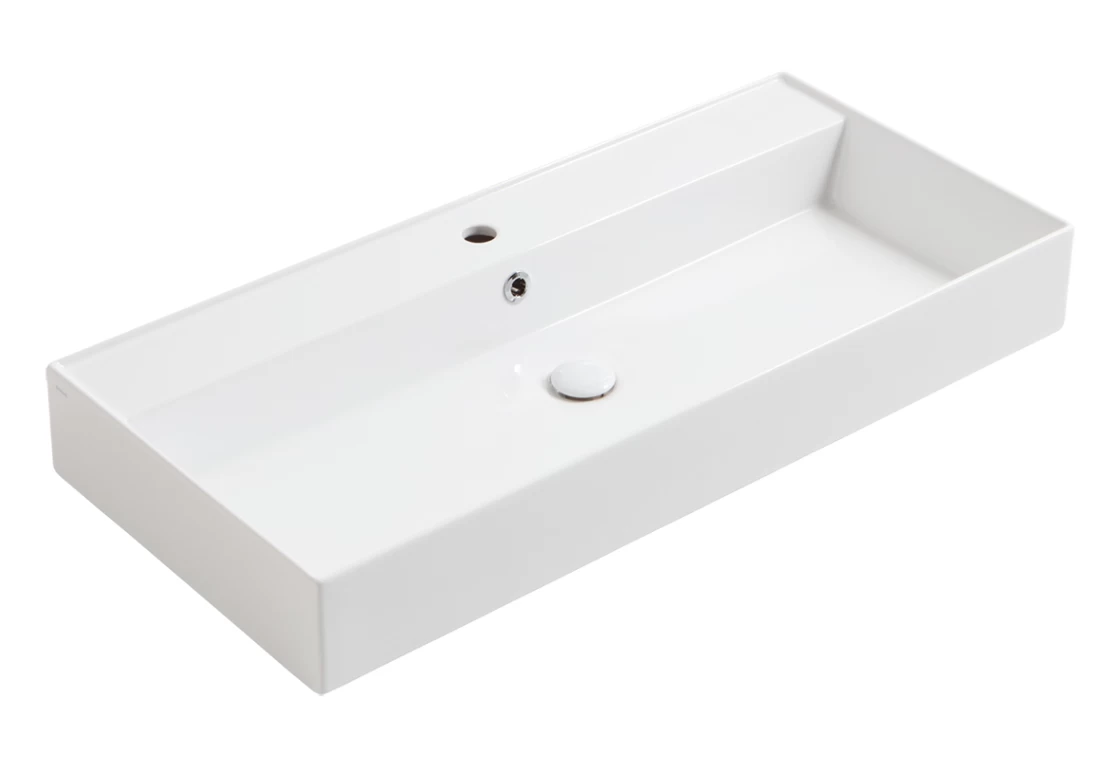 Praustuvas Simas Agile 101x46 cm, balta blizgi, AG101 BIANCO