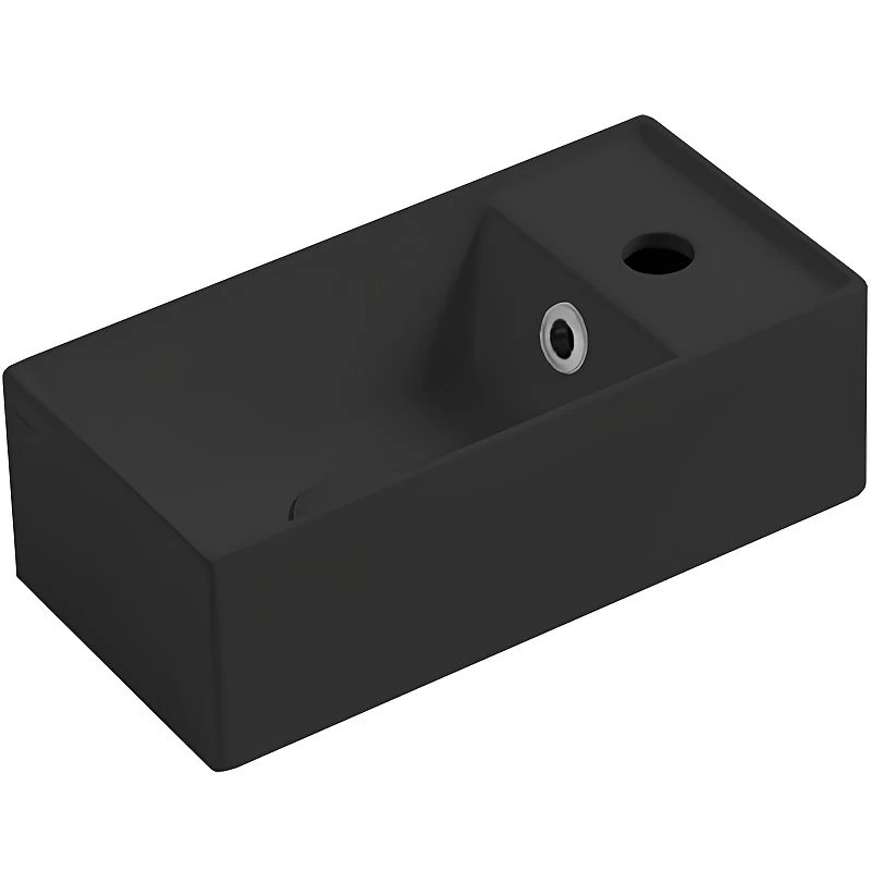 Praustuvas Simas Agile 40x20 cm, juoda matinė, AG20 NERO MATT