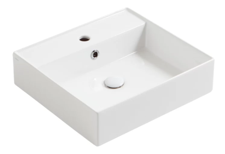 Praustuvas Simas Agile 51x46 cm, balta matinė, AG51 BIANCO MATT