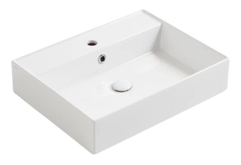Praustuvas Simas Agile 61x46 cm, balta matinė, AG61 BIANCO MATT