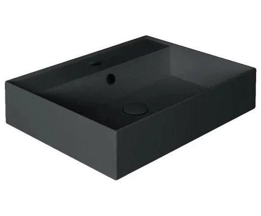 Praustuvas Simas Agile 61x46 cm, juoda matinė, AG61 NERO MATT