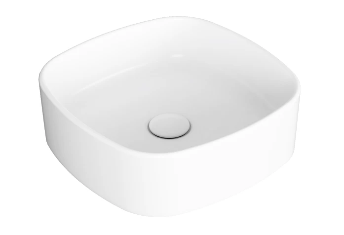 Praustuvas Simas Foriu 40x40 cm, balta blizgi, FO03 BIANCO