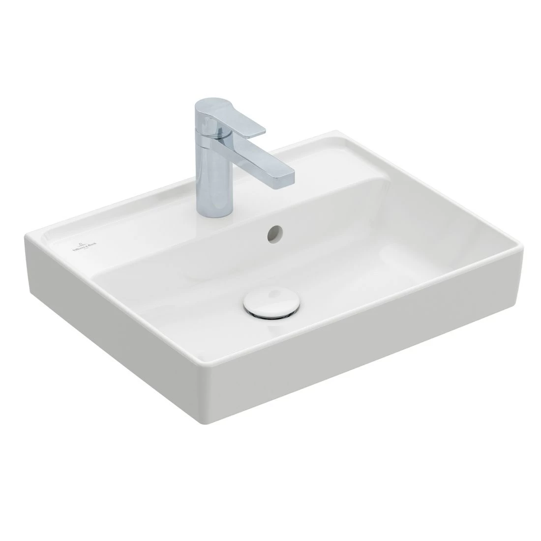 Praustuvas Villeroy &amp; Boch COLLARO 50x40 cm, baltas su CP, 433450R1