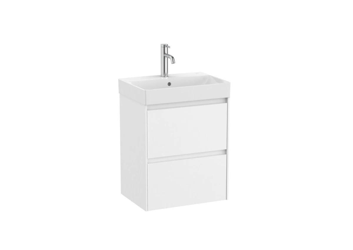 Praustuvo ir spintelės komplektas ROCA ONA UNIK 500x360x645 mm, balta matinė A851682509