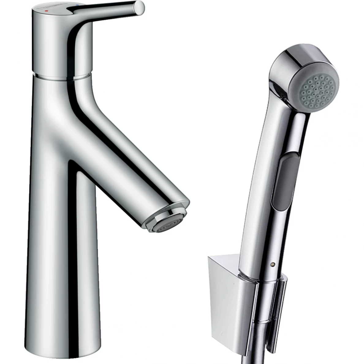 Praustuvo maišytuvas Hansgrohe Talis S su bide dušeliu, chromas 72290000