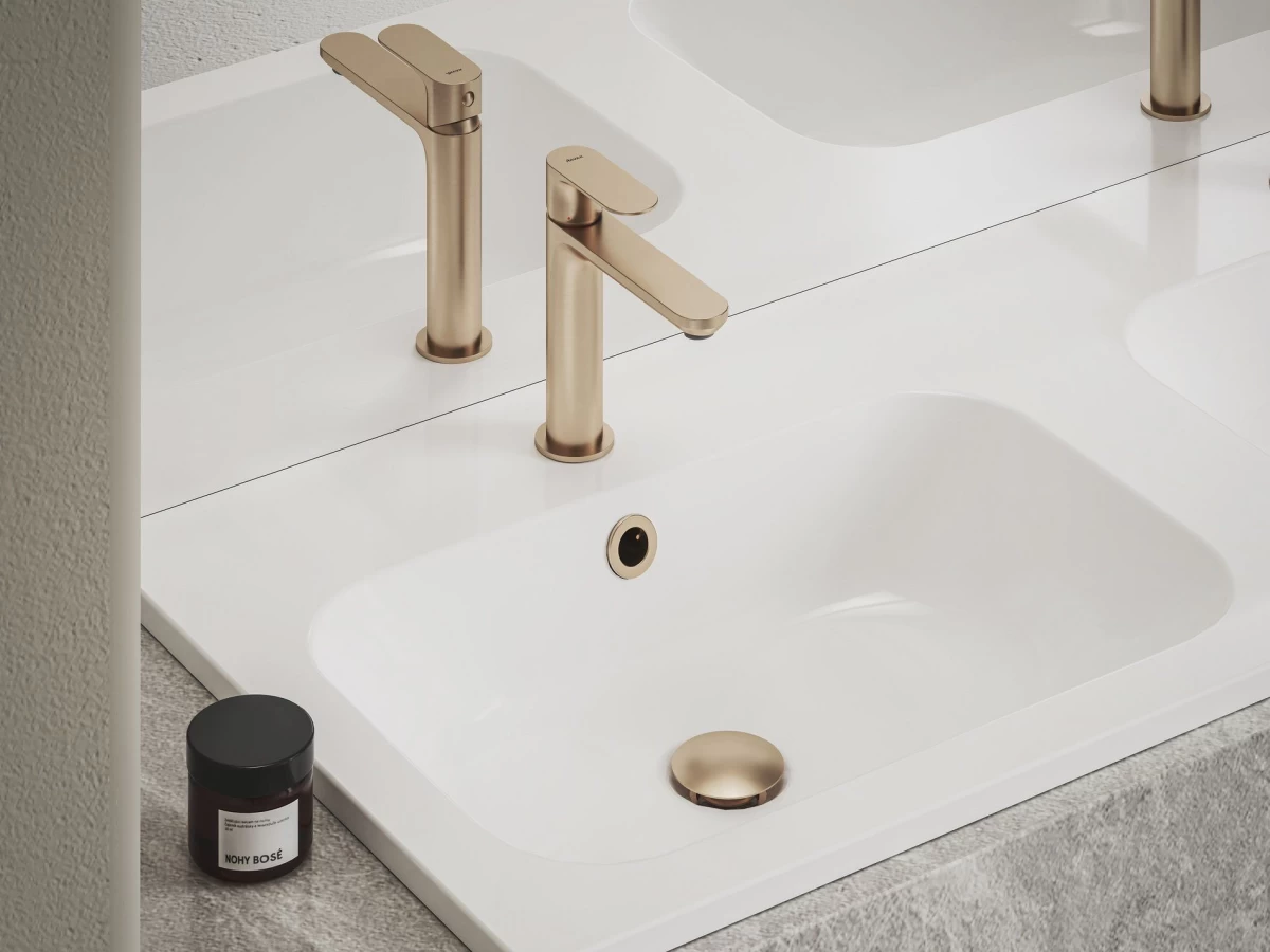 Praustuvo maišytuvas Ravak Eleganta BeCool 170 mm be dugno vožtuvo, Rose Gold Brushed X070413 Praustuvo maišytuvas Ravak Eleganta BeCool 170 mm be dugno vožtuvo, Rose Gold Brushed X070413