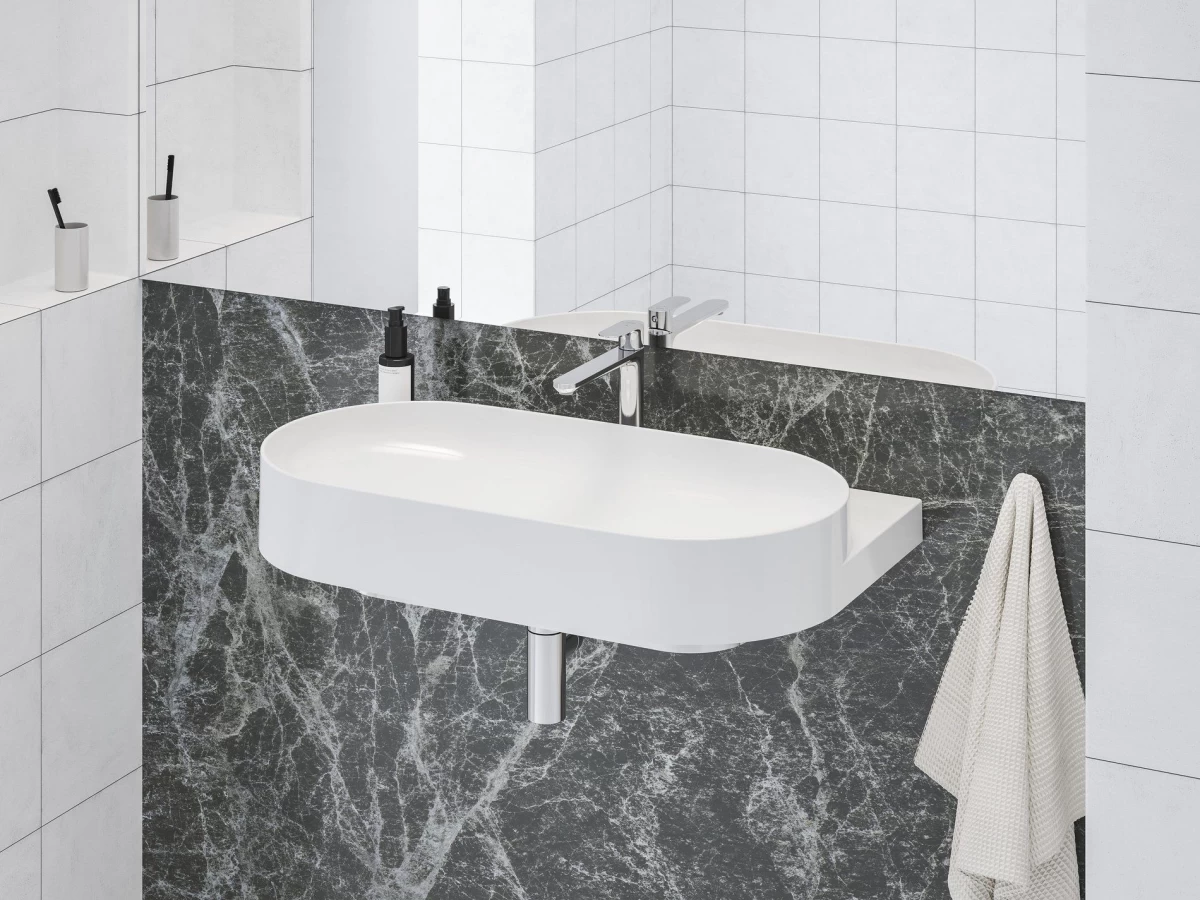 Praustuvo maišytuvas Ravak Eleganta BeCool 220 mm be dugno vožtuvo, Chrome X070414