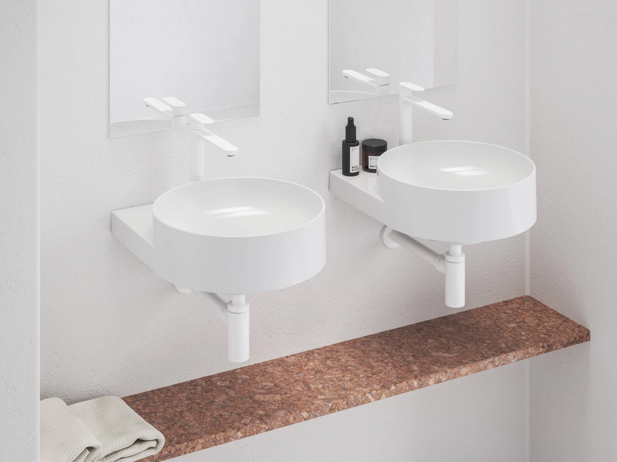 Praustuvo maišytuvas Ravak Eleganta BeCool 220 mm be dugno vožtuvo, White Velvet X070415
