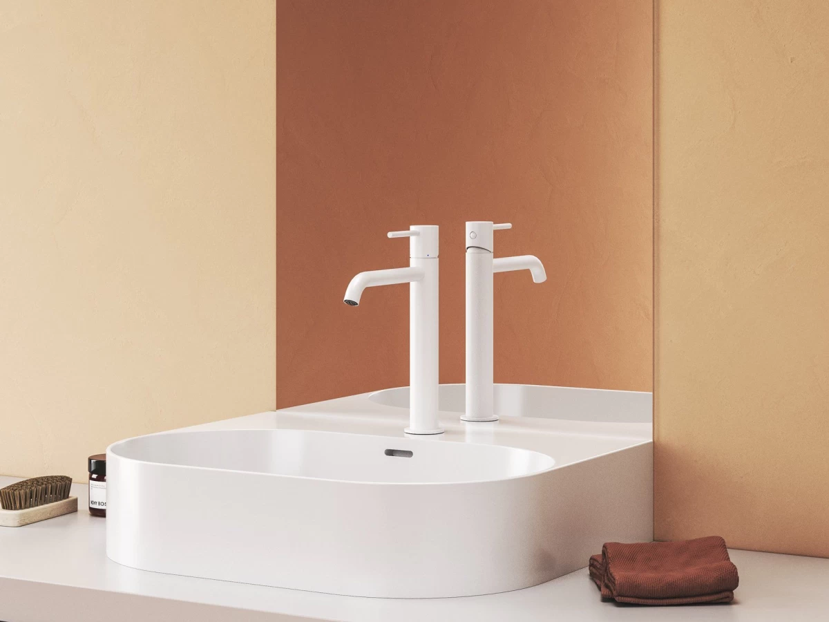 Praustuvo maišytuvas Ravak Espirit BeCool 250 mm be dugno vožtuvo, White Velvet X070400