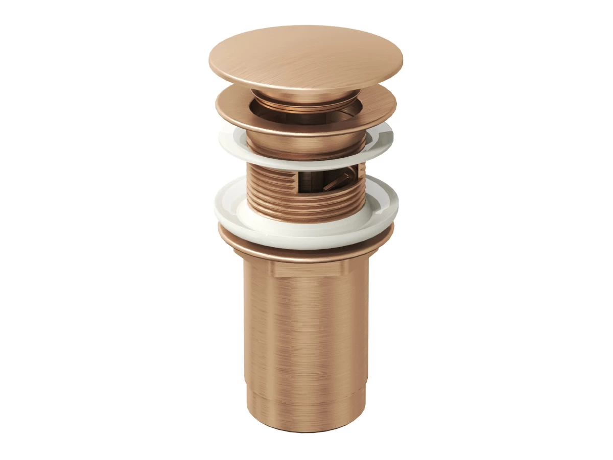 Praustuvo sifono galvutė ClickClack/galvutė, Rose Gold Brushed Praustuvo sifono galvutė ClickClack/galvutė, Rose Gold Brushed
