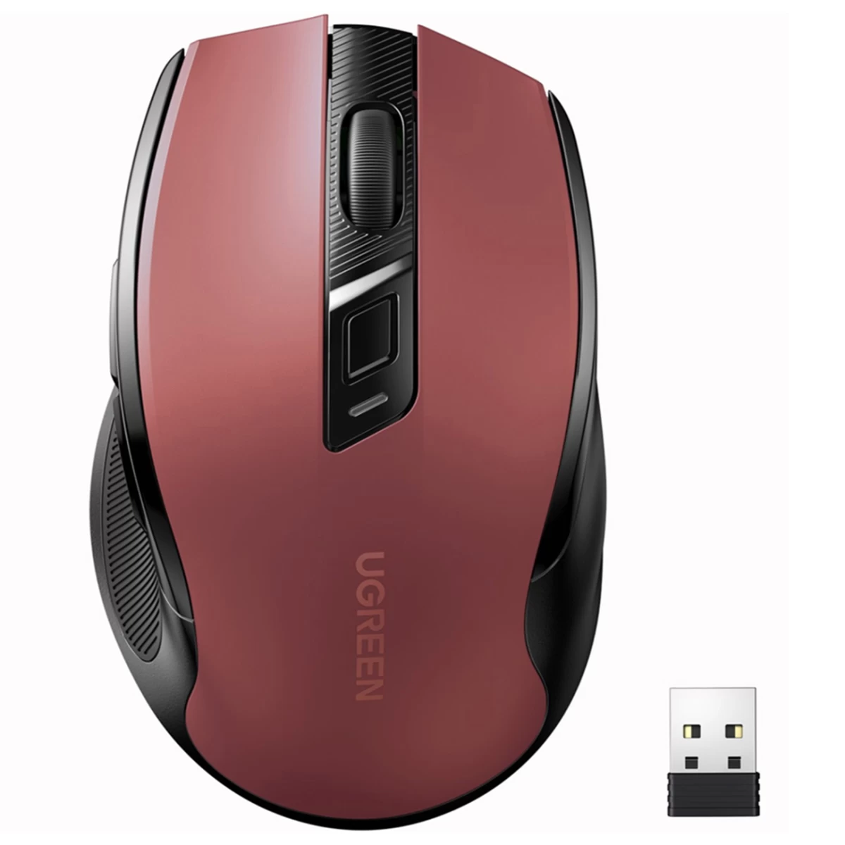 Precizinė Belaidė Usb 2,4 Ghz bluetooth 5.0 Optinė Pelė 4000 Dpi Raudona
