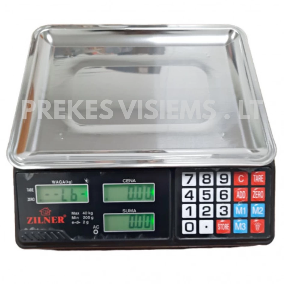 Prekybinės svarstyklės 40kg Zilner, ZL141